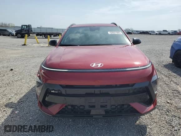 2025 Hyundai Kona N Line S with VIN KM8HBCA33SU251352, listed as a Copart auction lot 52631085 with 2,667 mi miles and Salvage title. Bid and sale history available at DreamBid. Image 5.