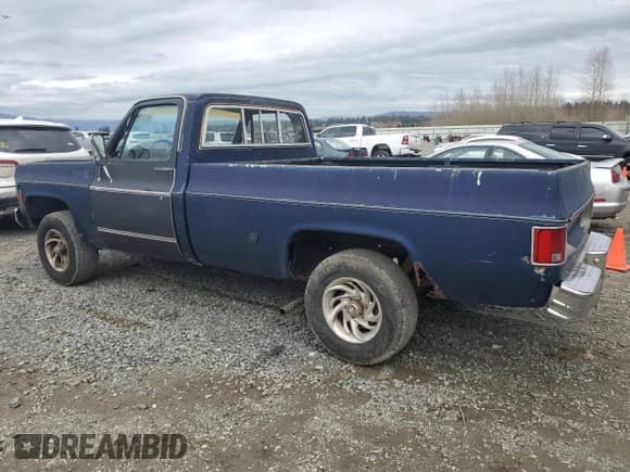 1978 Chevrolet Silverado 2500 with VIN CKL148Z151995, listed as a Copart auction lot 47409165 with 21,337 mi miles and Salvage title. Bid and sale history available at DreamBid. Image 2.
