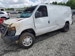2008 Ford Econoline Cargo Commercial with VIN 1FTNE14W58DB57586, listed as a Copart auction lot 62695615 with Not provided miles and Salvage title. Bid and sale history available at DreamBid. Image 1.