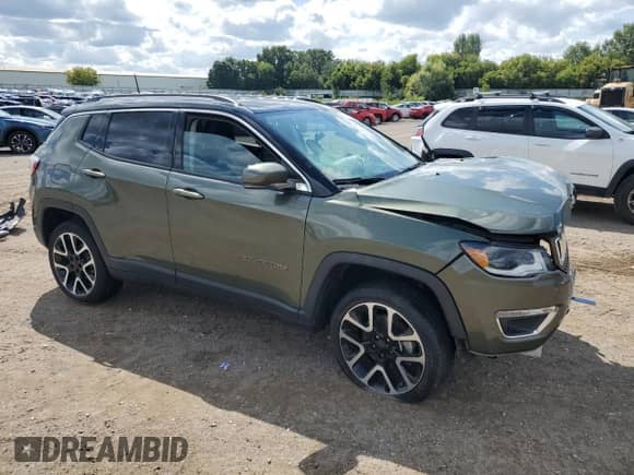 2021 Jeep Compass Limited with VIN 3C4NJDCB3MT506535, listed as a Copart auction lot 71539545 with 47,138 mi miles and Salvage title. Bid and sale history available at DreamBid. Image 4.