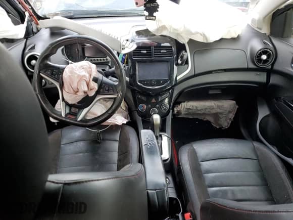 2014 Chevrolet Sonic RS with VIN 1G1JG6SB8E4213563, listed as a Copart auction lot 44655305 with Not provided miles and Salvage title. Bid and sale history available at DreamBid. Image 8.