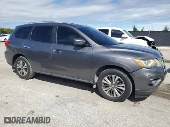 2017 Nissan Pathfinder SV with VIN 5N1DR2MN8HC622747, listed as a Copart auction lot 86187015 with 162,321 mi miles and Clean title. Bid and sale history available at DreamBid. Image 4.
