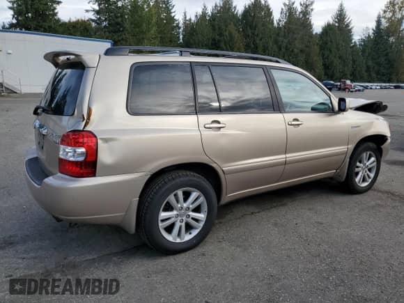 2006 Toyota Highlander Limited with VIN JTEEW21A760007927, listed as a Copart auction lot 87453505 with 227,869 mi miles and Salvage title. Bid and sale history available at DreamBid. Image 3.
