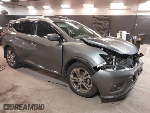 2018 Nissan Murano SV with VIN 5N1AZ2MH2JN129735, listed as a IAAI auction lot 42392601 with 74,789 mi miles and . Bid and sale history available at DreamBid. Image 1.