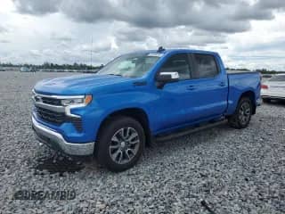 2025 Chevrolet Silverado 1500 LT with VIN 3GCUKDED1SG208885, listed as a Copart auction lot 81246535 with 7,992 mi miles and Salvage title. Bid and sale history available at DreamBid. Image 1.