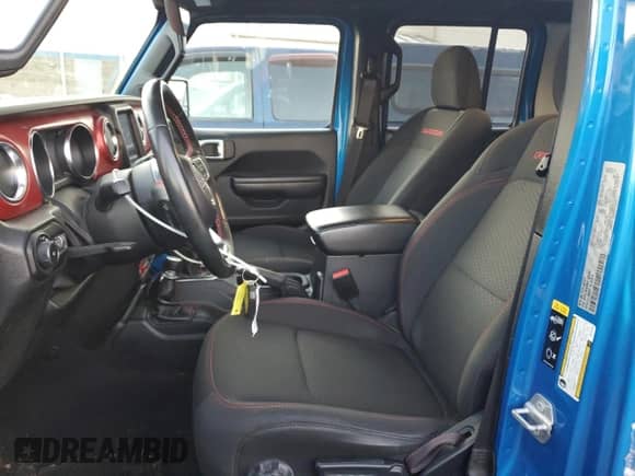 2022 Jeep Wrangler Unlimited Rubicon with VIN 1C4HJXFG4NW125164, listed as a Copart auction lot 89397015 with 39,322 mi miles and Salvage title. Bid and sale history available at DreamBid. Image 7.