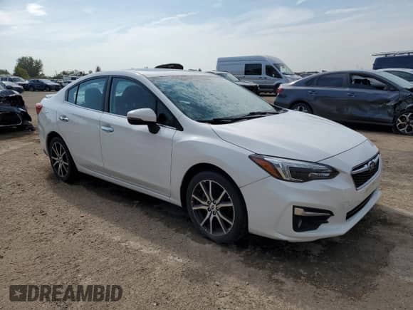 2017 Subaru Impreza Limited with VIN 4S3GKAT65H3606208, listed as a Copart auction lot 81124695 with 85,490 mi miles and Salvage title. Bid and sale history available at DreamBid. Image 4.