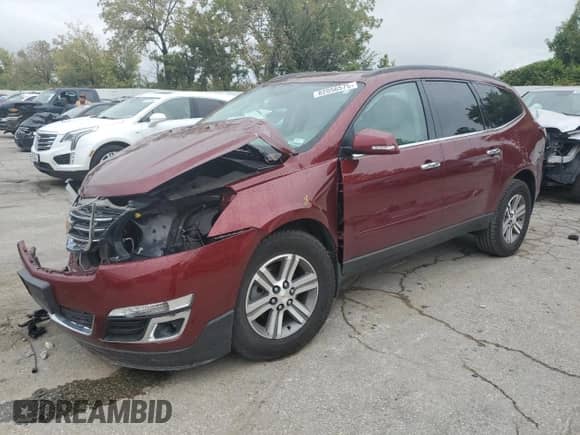 2015 Chevrolet Traverse LT with VIN 1GNKVHKD4FJ385758, listed as a Copart auction lot 82056575 with Not provided miles and Salvage title. Bid and sale history available at DreamBid. Image 1.