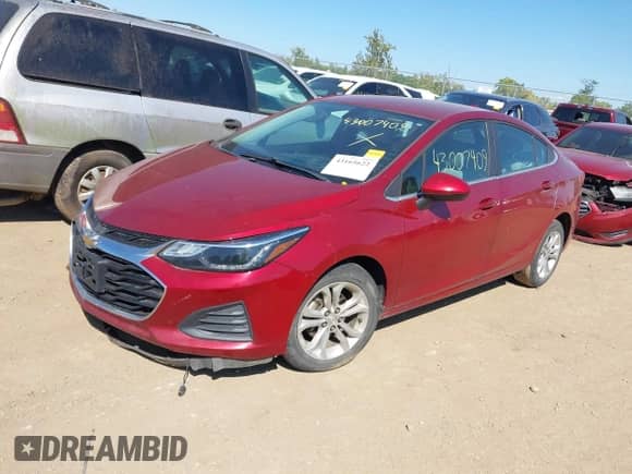 2019 Chevrolet Cruze LT с VIN 1G1BE5SM9K7134886, выставлен на аукционе IAAI как лот 43165622 с пробегом 107 649 миль миль и . История ставок и продаж доступна на DreamBid. Изображение 2.
