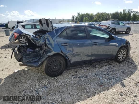 2019 Toyota Corolla L with VIN 2T1BURHE3KC168371, listed as a Copart auction lot 85744095 with 131,186 mi miles and Non repairable. Bid and sale history available at DreamBid. Image 3.