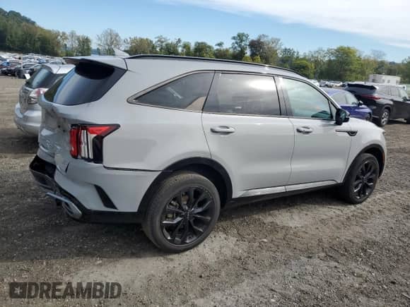 2022 Kia Sorento SX with VIN 5XYRKDLF4NG134939, listed as a Copart auction lot 71625635 with 25,695 mi miles and Salvage title. Bid and sale history available at DreamBid. Image 3.