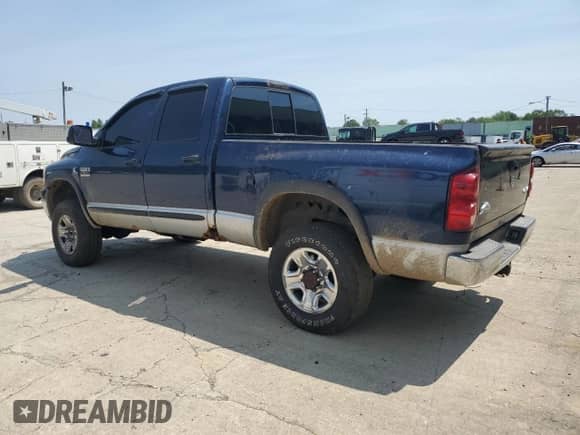 2007 Dodge 2500 SLT with VIN 1D7KS28C57J540953, listed as a Copart auction lot 59479515 with 161,192 mi miles and Salvage title. Bid and sale history available at DreamBid. Image 2.