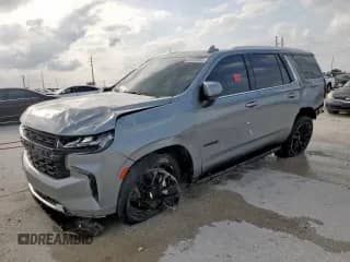 2023 Chevrolet Tahoe LT с VIN 1GNSKNKT7PR402845, выставлен на аукционе Copart как лот 55060565 с пробегом 36 858 миль миль и Списание • Salvage title. История ставок и продаж доступна на DreamBid. Изображение 1.