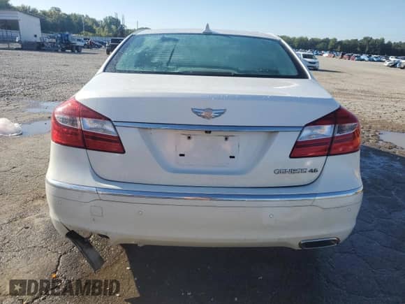 2012 Hyundai Genesis 4.6L z VIN KMHGC4DF6CU204760, wystawiony jako Copart lot #84365845 z przebiegiem 51 905 mil mil oraz Szkoda całkowita • Salvage title. Historia ofert i sprzedaży dostępna na DreamBid. Obrazek 6.