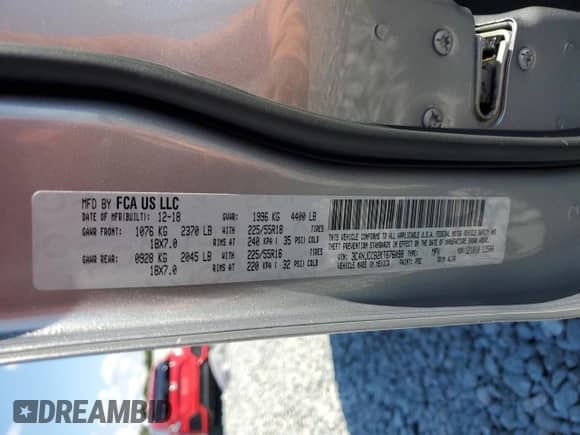 2019 Jeep Compass Limited with VIN 3C4NJCCB2KT676098, listed as a Copart auction lot 86871435 with 154,322 mi miles and Clean title. Bid and sale history available at DreamBid. Image 13.