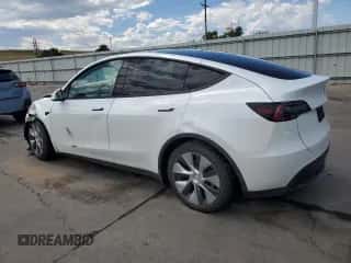 2023 Tesla Model Y Long Range with VIN 7SAYGAEE5PF592387, listed as a Copart auction lot 67555634 with 30,078 mi miles and Salvage title. Bid and sale history available at DreamBid. Image 2.