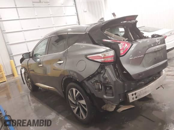 2016 Nissan Murano Platinum with VIN 5N1AZ2MH9GN145410, listed as a IAAI auction lot 41649550 with 149,916 mi miles and . Bid and sale history available at DreamBid. Image 14.