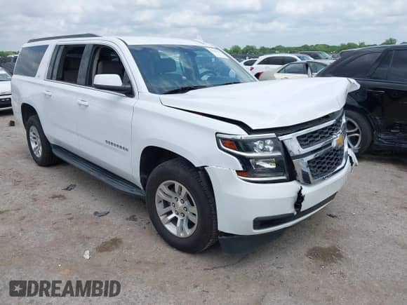 2017 Chevrolet Suburban LT with VIN 1GNSCHKC7HR115215, listed as a IAAI auction lot 42140471 with 153,705 mi miles and . Bid and sale history available at DreamBid. Image 1.