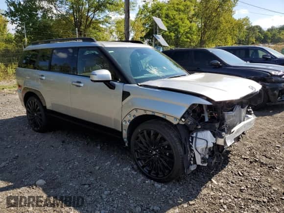 2025 Hyundai Santa Fe Calligraphy с VIN 5NMP54GLXSH126800, выставлен на аукционе Copart как лот 82047215 с пробегом 2 694 миль миль и На запчасти • Non repairable. История ставок и продаж доступна на DreamBid. Изображение 4.