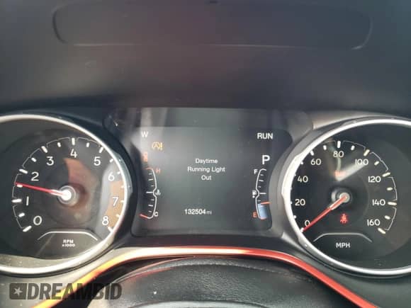 2017 Jeep Compass Trailhawk with VIN 3C4NJDDB8HT646763, listed as a Copart auction lot 60146095 with 132,504 mi miles and Salvage title. Bid and sale history available at DreamBid. Image 9.