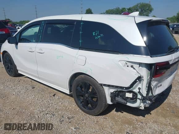 2023 Honda Odyssey Sport z VIN 5FNRL6H75PB065022, wystawiony jako IAAI lot #42683077 z przebiegiem 45 650 mil mil oraz . Historia ofert i sprzedaży dostępna na DreamBid. Obrazek 3.