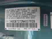 1992 Honda Accord с VIN 1HGCB7272NA037628, выставлен на аукционе IAAI как лот 42052229 с пробегом 248 632 миль миль и . История ставок и продаж доступна на DreamBid. Изображение 9.