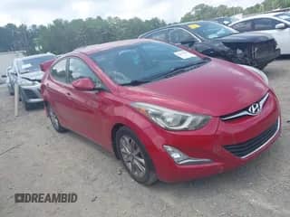 2015 Hyundai Elantra SE with VIN KMHDH4AE7FU350685, listed as a IAAI auction lot 42611360 with 110,642 mi miles and . Bid and sale history available at DreamBid. Image 1.