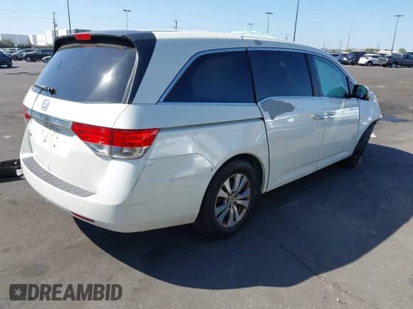 2014 Honda Odyssey EX с VIN 5FNRL5H48EB074424, выставлен на аукционе IAAI как лот 43355069 с пробегом 112 855 миль миль и . История ставок и продаж доступна на DreamBid. Изображение 4.
