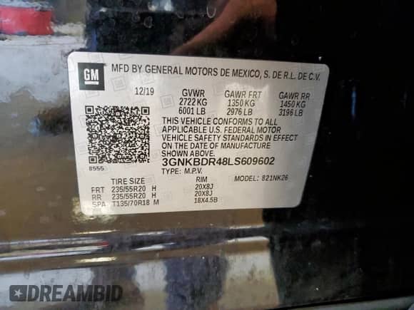 2020 Chevrolet Blazer LT с VIN 3GNKBDR48LS609602, выставлен на аукционе Copart как лот 71973665 с пробегом 75 344 миль миль и Чистый • Clean title. История ставок и продаж доступна на DreamBid. Изображение 13.