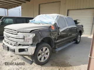 2018 Ford F-150 Lariat with VIN 1FTEW1E50JFB80304, listed as a Copart auction lot 81345365 with Not provided miles and Salvage title. Bid and sale history available at DreamBid. Image 1.