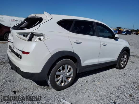 2019 Hyundai Tucson SE with VIN KM8J23A4XKU929654, listed as a Copart auction lot 86702375 with 91,200 mi miles and Salvage title. Bid and sale history available at DreamBid. Image 3.