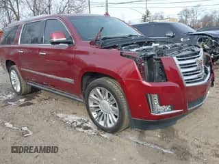 2017 Cadillac Escalade ESV Platinum with VIN 1GYS4KKJ6HR374323, listed as a IAAI auction lot 41460254 with 97,232 mi miles and . Bid and sale history available at DreamBid. Image 1.