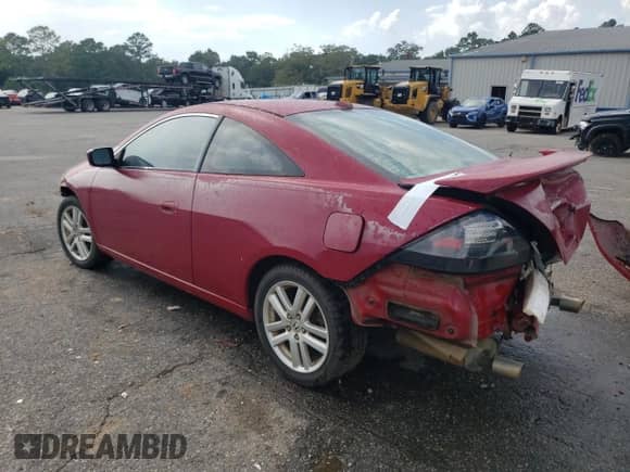 2005 Honda Accord EX-L with VIN 1HGCM817X5A005334, listed as a Copart auction lot 63482125 with 296,814 mi miles and Salvage title. Bid and sale history available at DreamBid. Image 2.