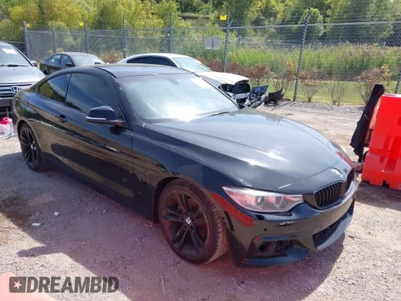 2014 BMW 4 Series 428i with VIN WBA3N7C50EF719846, listed as a IAAI auction lot 43190450 with 166,602 mi miles and . Bid and sale history available at DreamBid. Image 1.