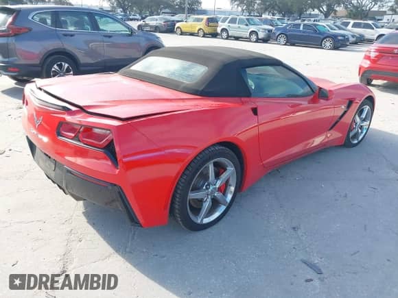 2015 Chevrolet Corvette 1LT with VIN 1G1YB3D7XF5124917, listed as a IAAI auction lot 41567848 with 104,886 mi miles and . Bid and sale history available at DreamBid. Image 4.