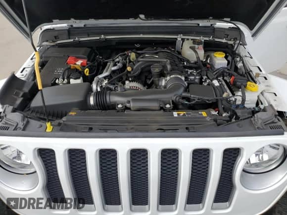 2023 Jeep Wrangler Sahara Altitude with VIN 1C4HJXEG5PW570629, listed as a Copart auction lot 80860234 with 15,121 mi miles and Salvage title. Bid and sale history available at DreamBid. Image 11.