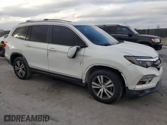 2017 Honda Pilot EX-L with VIN 5FNYF5H84HB035226, listed as a Copart auction lot 45983465 with 61,697 mi miles and Clean title. Bid and sale history available at DreamBid. Image 4.