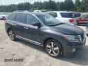 2014 Nissan Pathfinder Platinum Hybrid with VIN 5N1CR2MM4EC642752, listed as a Copart auction lot 59327295 with 96,124 mi miles and Clean title. Bid and sale history available at DreamBid. Image 4.