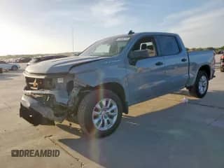 2025 Chevrolet Silverado 1500 Custom с VIN 1GCPABEKXSZ178109, выставлен на аукционе Copart как лот 65649195 с пробегом 6 041 миль миль и Списание • Salvage title. История ставок и продаж доступна на DreamBid. Изображение 1.