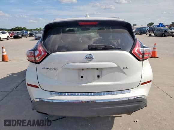 2017 Nissan Murano SL with VIN 5N1AZ2MG1HN196909, listed as a Copart auction lot 65764345 with 107,043 mi miles and Salvage title. Bid and sale history available at DreamBid. Image 6.
