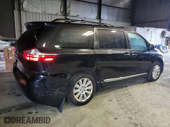 2017 Toyota Sienna XLE with VIN 5TDDZ3DC8HS159886, listed as a Copart auction lot 84218265 with 54,113 mi miles and Salvage title. Bid and sale history available at DreamBid. Image 3.