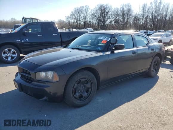 2007 Dodge Charger Police z VIN 2B3KA43H27H673300, wystawiony jako Copart lot #47159105 z przebiegiem 106 794 mil mil oraz Szkoda całkowita • Salvage title. Historia ofert i sprzedaży dostępna na DreamBid. Obrazek 1.
