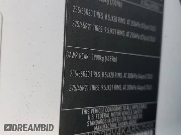 2019 Land Rover Range Rover Sport SE with VIN SALWG2RV4KA850588, listed as a Copart auction lot 67380212 with 51,994 mi miles and . Bid and sale history available at DreamBid. Image 16.