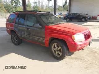 1999 Jeep Grand Cherokee Limited с VIN 1J4GW68N9XC697638, выставлен на аукционе IAAI как лот 43077209 с пробегом Не указан миль и . История ставок и продаж доступна на DreamBid. Изображение 1.