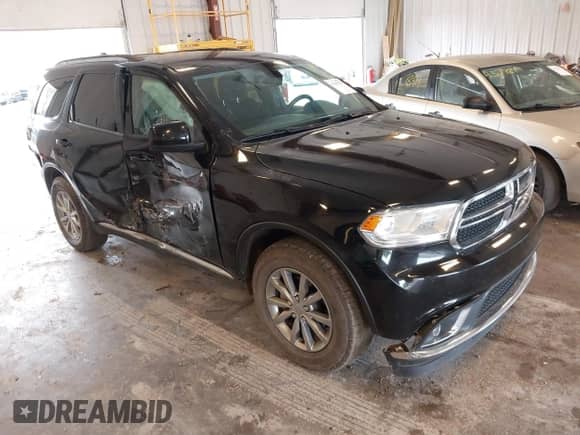 2017 Dodge Durango SXT with VIN 1C4RDJAG6HC771540, listed as a IAAI auction lot 43297775 with 126,329 mi miles and . Bid and sale history available at DreamBid. Image 1.