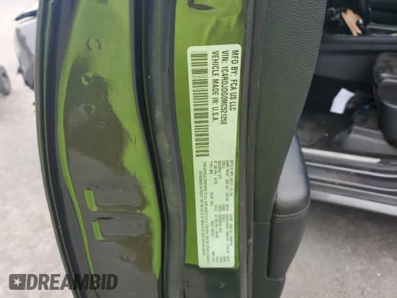 2021 Dodge Durango GT Plus with VIN 1C4RDJDG0MC521250, listed as a Copart auction lot 68247305 with 76,920 mi miles and Salvage title. Bid and sale history available at DreamBid. Image 13.