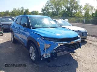 2024 Chevrolet TrailBlazer LS with VIN KL79MNSL4RB096522, listed as a IAAI auction lot 43233924 with 29,116 mi miles and . Bid and sale history available at DreamBid. Image 1.