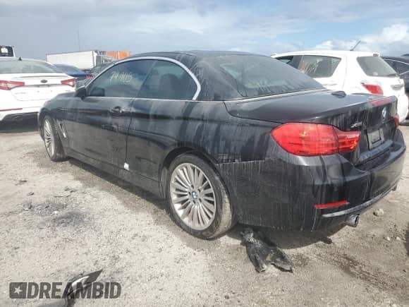 2016 BMW 4 Series 435i xDrive with VIN WBA3T7C51G5A37351, listed as a Copart auction lot 75532844 with 74,905 mi miles and Non repairable. Bid and sale history available at DreamBid. Image 2.