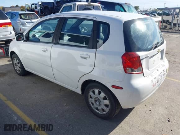 2005 Chevrolet Aveo LS with VIN KL1TD62605B449266, listed as a IAAI auction lot 43553305 with 157,085 mi miles and . Bid and sale history available at DreamBid. Image 3.