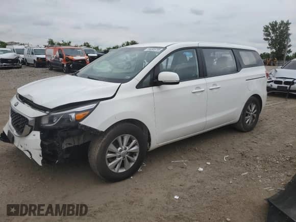 2016 Kia Sedona L with VIN KNDMA5C18G6111595, listed as a Copart auction lot 58305785 with 118,820 mi miles and Salvage title. Bid and sale history available at DreamBid. Image 1.